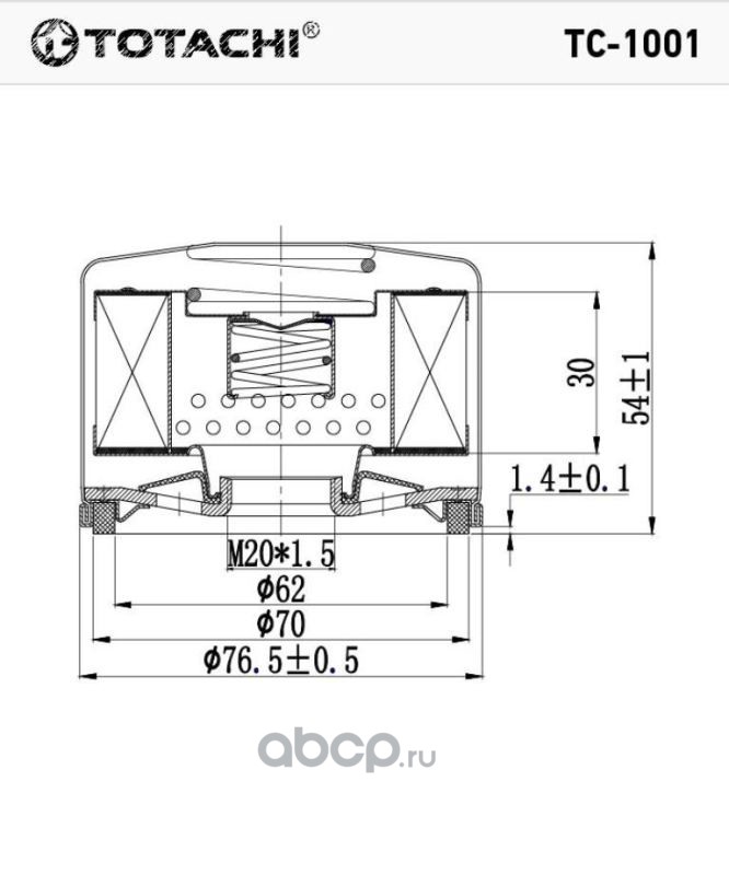 TOTACHI TC1001 Масляный фильтр